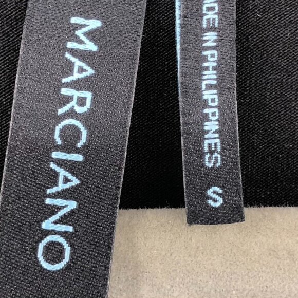 NWT Marciano black scoop  neck tunic sleeveless flowy blouse elasticated waist S - Picture 3 of 13